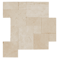 Натуральная плитка из травертина Ivory French Pattern лучшее для интерьера и экстерьера — RKS SLATE 