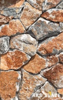 Облицовочный камень для фасада RKS SLATE Fire Forest Marble Loose